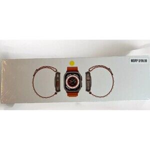 Smart Watch Starlight Sports Orange Band Waterproof, Heart Rate, Bluetooth
